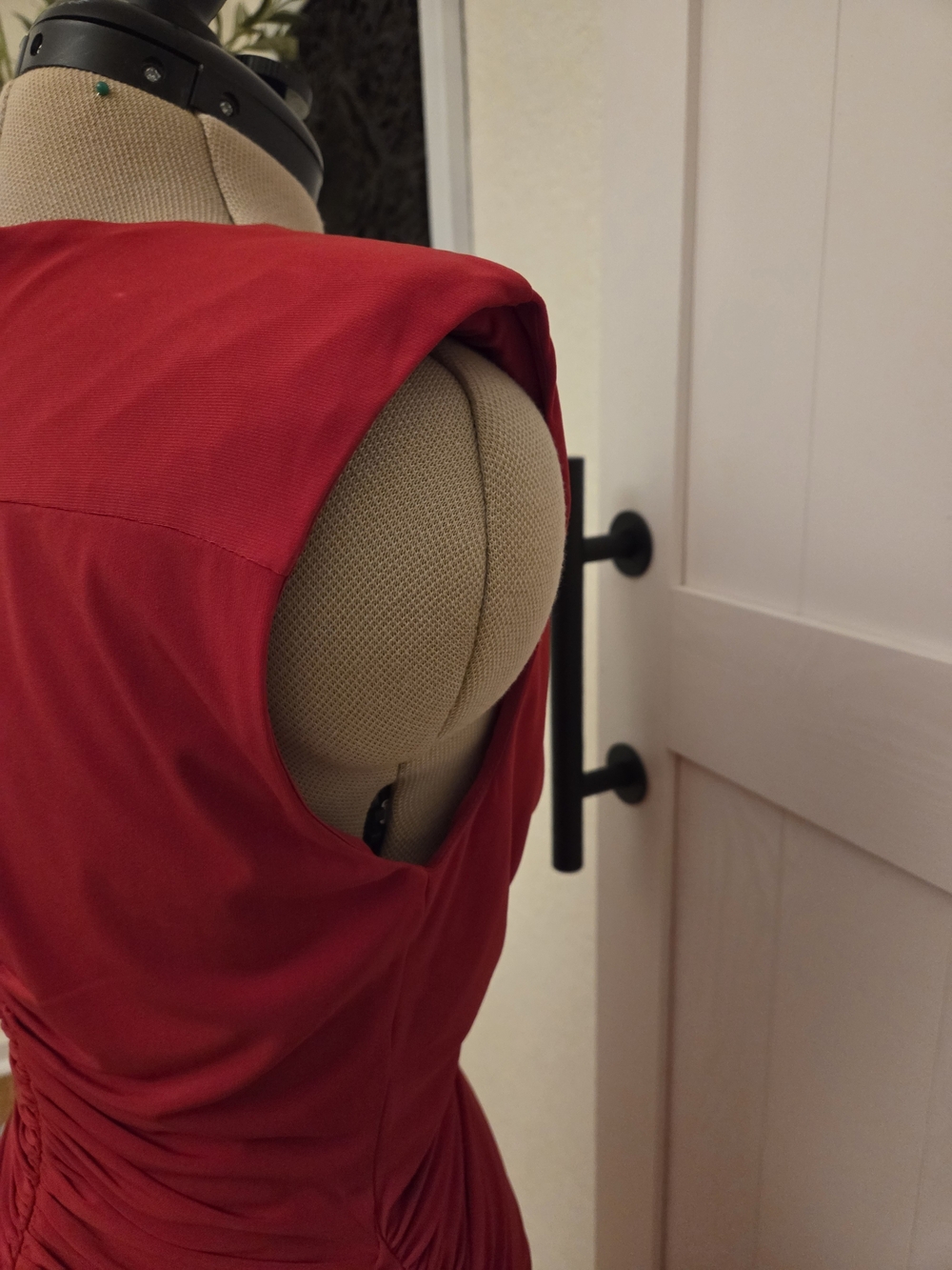 Ramy Brook Red Plunge Ruched Dress - Picture 6 of 12